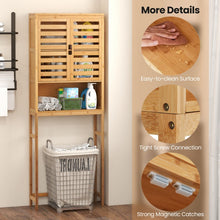 Load image into Gallery viewer, Floor-Standing Wooden Bathroom Storage Cabinet Above Toilet
