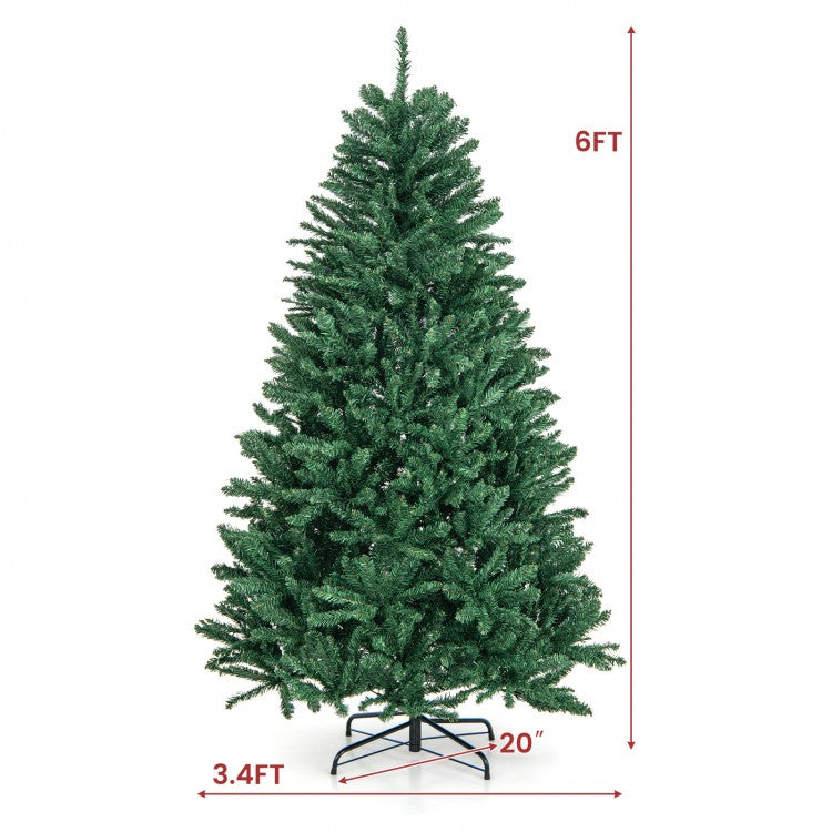 6-Foot Artificial Christmas Tree for Christmas Decorations - Suitable for Apartments, Stores, and Holiday Displays