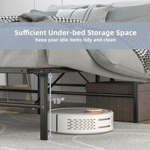 Load image into Gallery viewer, Multi-Size Black Metal Folding Platform Bed
