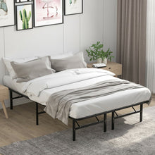 Load image into Gallery viewer, Multi-Size Black Metal Folding Platform Bed
