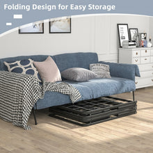 Load image into Gallery viewer, Multi-Size Black Metal Folding Platform Bed
