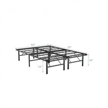 Load image into Gallery viewer, Multi-Size Black Metal Folding Platform Bed
