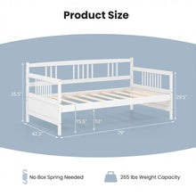 Load image into Gallery viewer, Modern Multifunctional Wooden 2-Person Sofa Bed Frame
