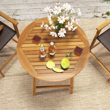 Load image into Gallery viewer, Outdoor Patio Table with Umbrella Hole Bar Height Dining Table
