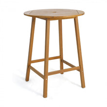Load image into Gallery viewer, Outdoor Patio Table with Umbrella Hole Bar Height Dining Table
