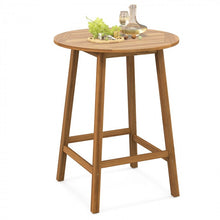 Load image into Gallery viewer, Outdoor Patio Table with Umbrella Hole Bar Height Dining Table
