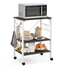 Load image into Gallery viewer, Multi-Purpose Kitchen Microwave Storage Cart with Bread Rack
