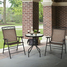Load image into Gallery viewer, Costway Outdoor Round Dining Table and Chairs 3-Piece Set - Suitable for Patio, Backyard, and Garden
