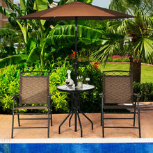 Load image into Gallery viewer, Costway Outdoor Round Dining Table and Chairs 3-Piece Set - Suitable for Patio, Backyard, and Garden

