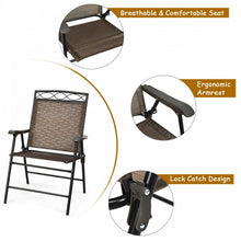 Load image into Gallery viewer, Costway Outdoor Round Dining Table and Chairs 3-Piece Set - Suitable for Patio, Backyard, and Garden
