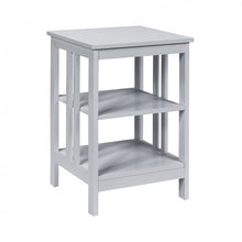 Load image into Gallery viewer, Costway Living Room Side Tables Nightstand with Three-Tier Storage Shelves - Suitable for Living Room and Bedroom
