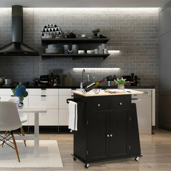 Modern Minimalist Kitchen Island Cart for Dining Room