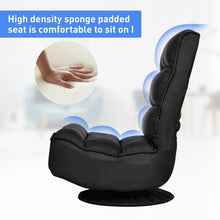 Load image into Gallery viewer, 360-Degree Swivel Folding Chair with Adjustable Backrest
