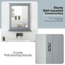 Charger l&#39;image dans la galerie, Bathroom Wall-Mounted Mirror with Shelves
