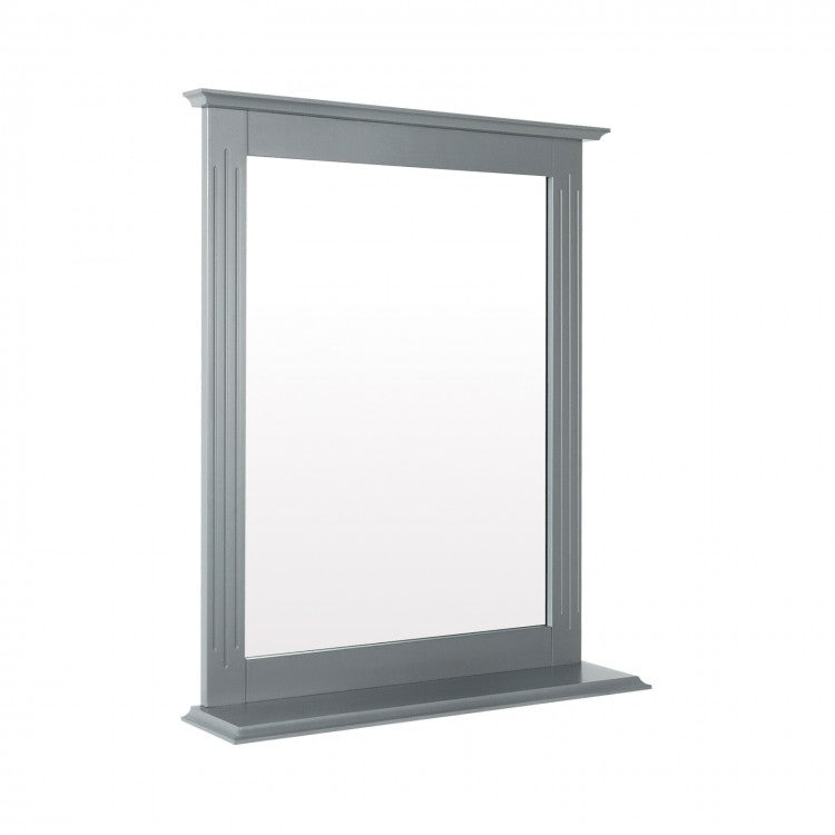 Bathroom Wall-Mounted Mirror with Shelves