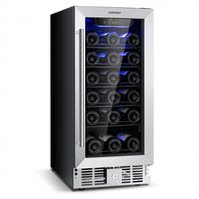 Load image into Gallery viewer, Costway Bar Cabinet with Wine Fridge and Smart Temperature Memory - Suitable for Restaurant and Kitchen
