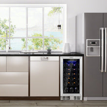 Load image into Gallery viewer, Costway Bar Cabinet with Wine Fridge and Smart Temperature Memory - Suitable for Restaurant and Kitchen
