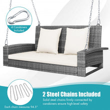Load image into Gallery viewer, Patio Garden 2-Person Hanging Porch Swing
