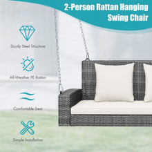 Load image into Gallery viewer, Patio Garden 2-Person Hanging Porch Swing
