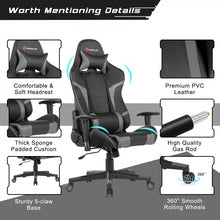 Charger l&#39;image dans la galerie, Ergonomic Massage Gaming Recliner Chair with Lumbar Support
