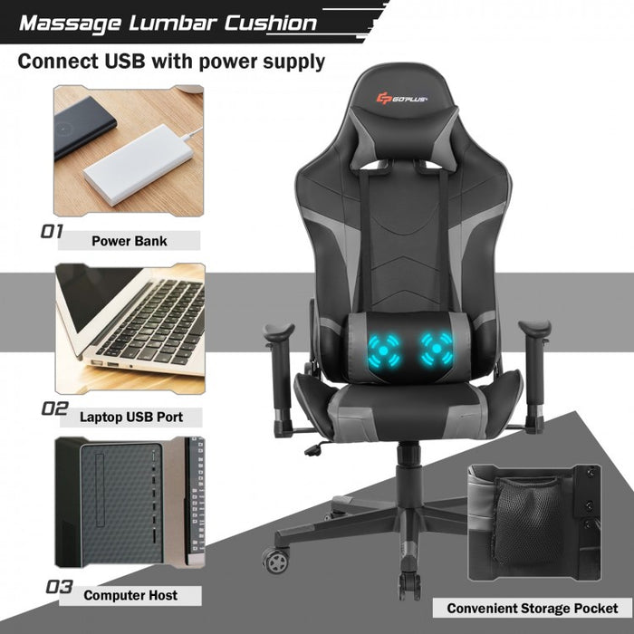 Ergonomic Massage Gaming Recliner Chair with Lumbar Support