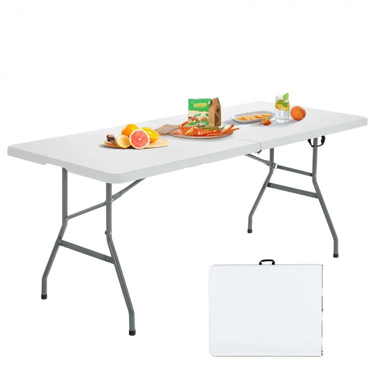Outdoor Camping Portable White Folding Picnic Table