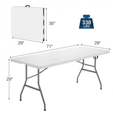 Load image into Gallery viewer, Outdoor Camping Portable White Folding Picnic Table
