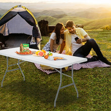 Load image into Gallery viewer, Outdoor Camping Portable White Folding Picnic Table

