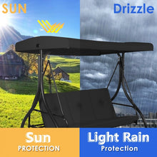 Load image into Gallery viewer, Costway Outdoor 3-Seater Swing Chair with Canopy - Suitable for Garden, Patio, and Porch

