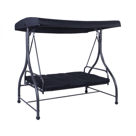 Costway Outdoor 3-Seater Swing Chair with Canopy - Suitable for Garden, Patio, and Porch