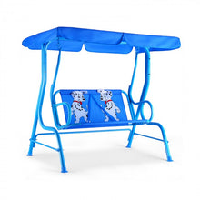 Load image into Gallery viewer, Costway Outdoor Swing Chair for Children with Canopy - Suitable for Porch, Patio, and Garden
