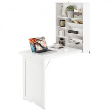 Load image into Gallery viewer, Wall-Mounted Foldable Desk for Office or Computer
