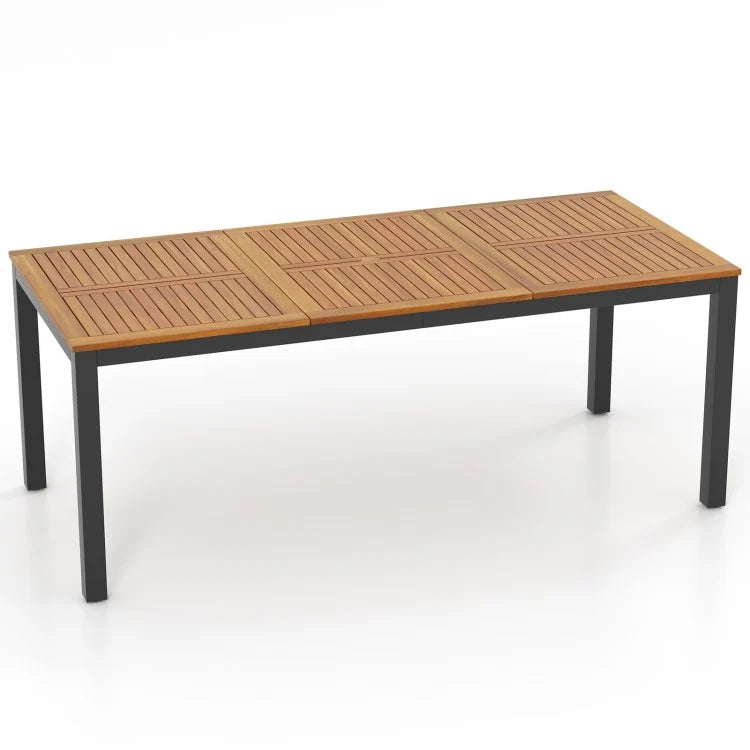 Outdoor Patio Garden 8-Person Dining Table