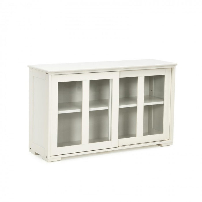 Modern Minimalist Buffet Cabinet with Sliding Doors