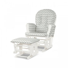 Load image into Gallery viewer, Multifunctional Wooden Glider Rocking Chair Set with Footrest
