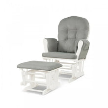 Load image into Gallery viewer, Multifunctional Wooden Glider Rocking Chair Set with Footrest
