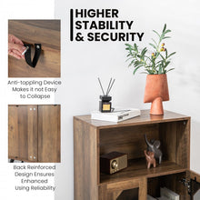 Load image into Gallery viewer, Vintage Buffet Cabinet with Bar Cabinet - Rustic Dining Room &amp; Bedroom Storage Furniture
