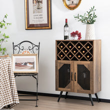Load image into Gallery viewer, Vintage Buffet Cabinet with Bar Cabinet - Rustic Dining Room &amp; Bedroom Storage Furniture
