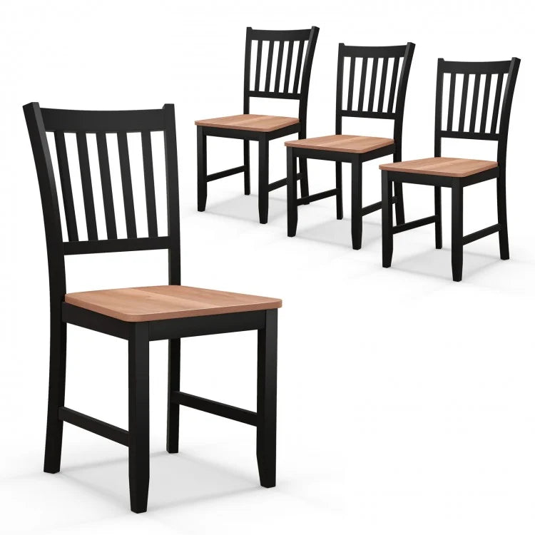 Mid-Century Vintage Dining Chairs Set - 4-Piece Set Suitable for Home, Restaurant, and Pub Furniture