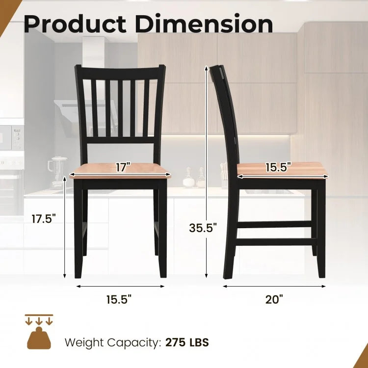 Mid-Century Vintage Dining Chairs Set - 4-Piece Set Suitable for Home, Restaurant, and Pub Furniture