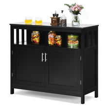 Load image into Gallery viewer, Costway Freestanding Kitchen Bar with Cabinet and 2 Doors - Suitable for Restaurant and Kitchen
