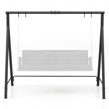 Load image into Gallery viewer, Outdoor Patio Black A-Frame Metal Swing Stand
