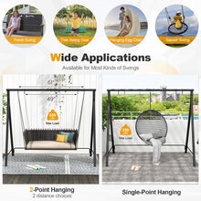 Load image into Gallery viewer, Outdoor Patio Black A-Frame Metal Swing Stand
