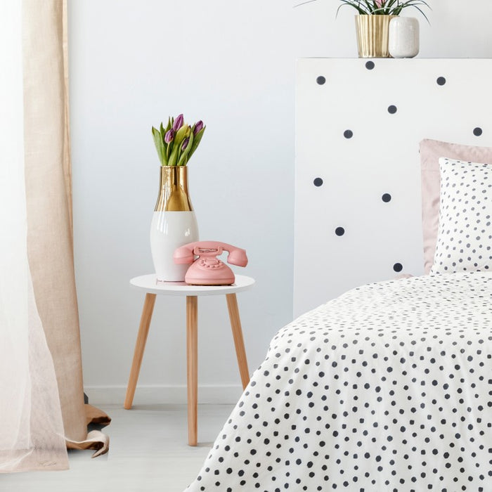White Modern Minimalist Round Coffee Table