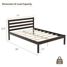 Load image into Gallery viewer, Modern Minimalist Wooden Bed Frame with Headboard and Storage
