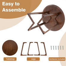 Load image into Gallery viewer, Costway Round Wooden Coffee Table Sofa Side Table - Suitable for Living Room, Café, and Bedroom
