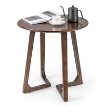 Load image into Gallery viewer, Costway Round Wooden Coffee Table Sofa Side Table - Suitable for Living Room, Cafe, and Bedroom
