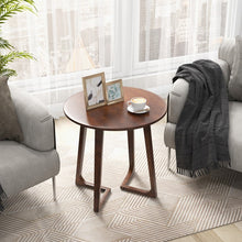 Load image into Gallery viewer, Costway Round Wooden Coffee Table Sofa Side Table - Suitable for Living Room, Café, and Bedroom
