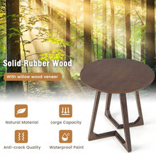 Load image into Gallery viewer, Costway Round Wooden Coffee Table Sofa Side Table - Suitable for Living Room, Café, and Bedroom
