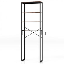 Load image into Gallery viewer, 4-Tier Wooden Over-the-Toilet Storage Shelf
